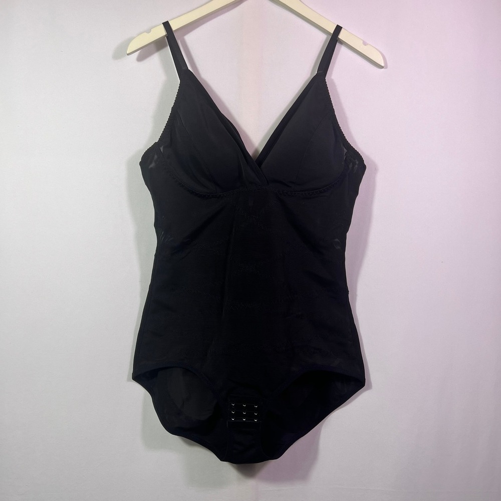 Avidlove Womens Black Shapewear Bodysuit Firm Control Shaper 3XL New With Tags